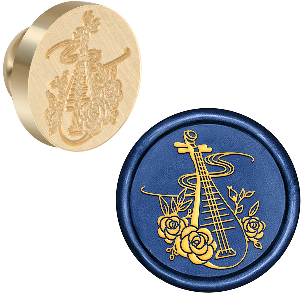 Wax Seal Stamp Head Music Note Replacement Sealing Brass Stamp Head Olny for Embellishment of Envelope Invitations Greeting Card