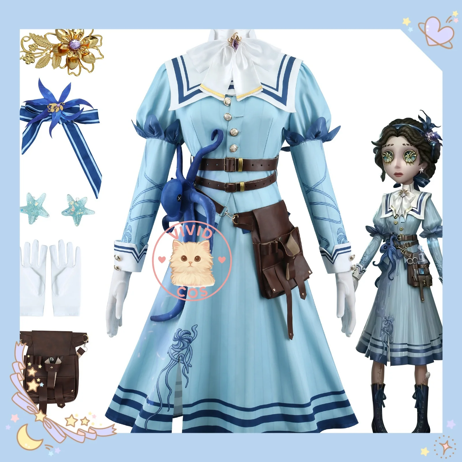 

Identity V Doctor Everlasting Flower Cosplay Costume Anime-style Games Two-dimensional Role-playing As Game Characters with Suit
