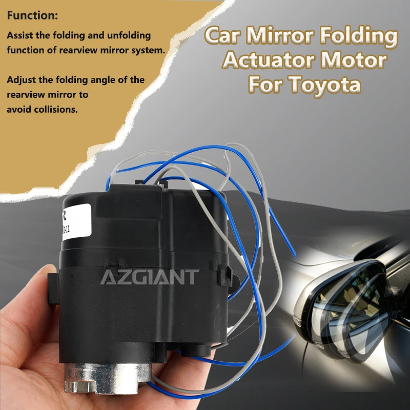 

Car Side Wing Mirror Folding Motor For Toyota Mark X GRX120 2006-2015/Mirai 2016-2021/Prius MK3 MK4 2009-2021/Ractis 2011-2016