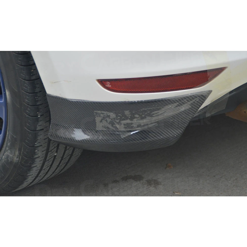 

2 шт. для Volkswagen VW Golf 6 VI MK6 GTI 2010-2013 задний бампер, разделители губ, спойлер, углеродное волокно, FRP, боковой бампер, фартуки