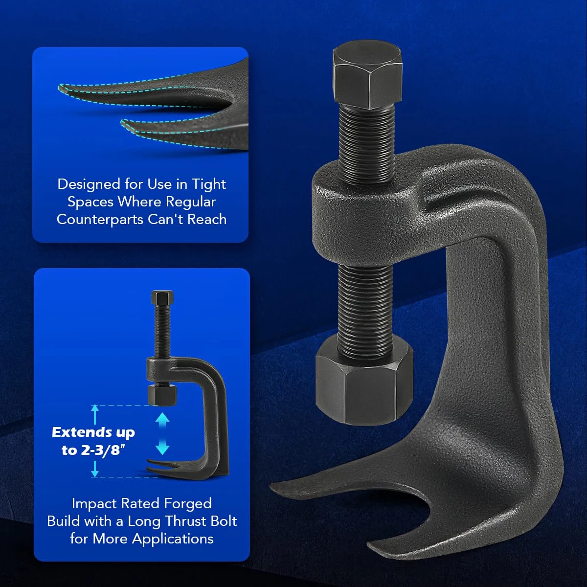 Ball Joint Remove Tool Extractor Automotive Tools Car Workshop Suspension Separator Kit Auto Mechanical Tooling Removal Puller view 6