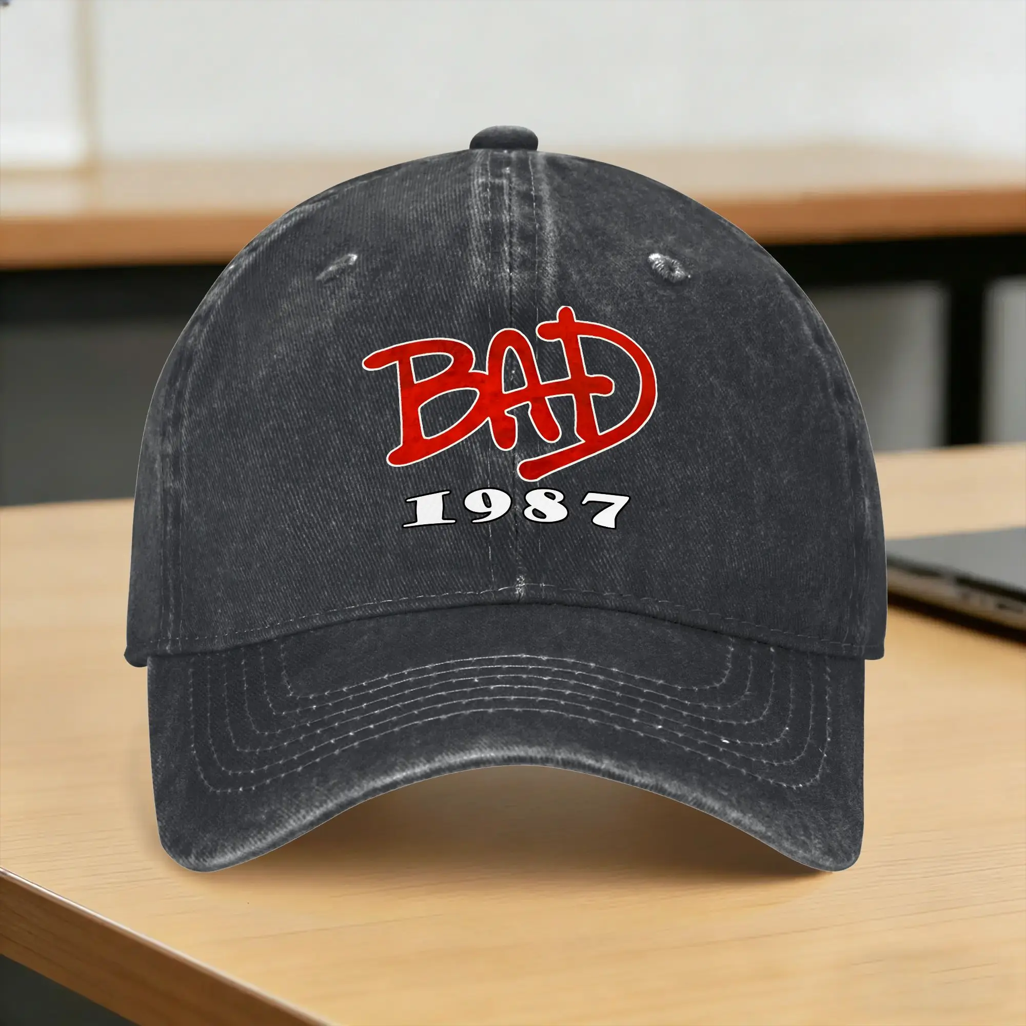 Summer Michaels Jacksons Bad Tour Baseball Cap Sun  Wholesale Print Washed Trucker Hat Women Men Streetwear Sports Baseball Caps