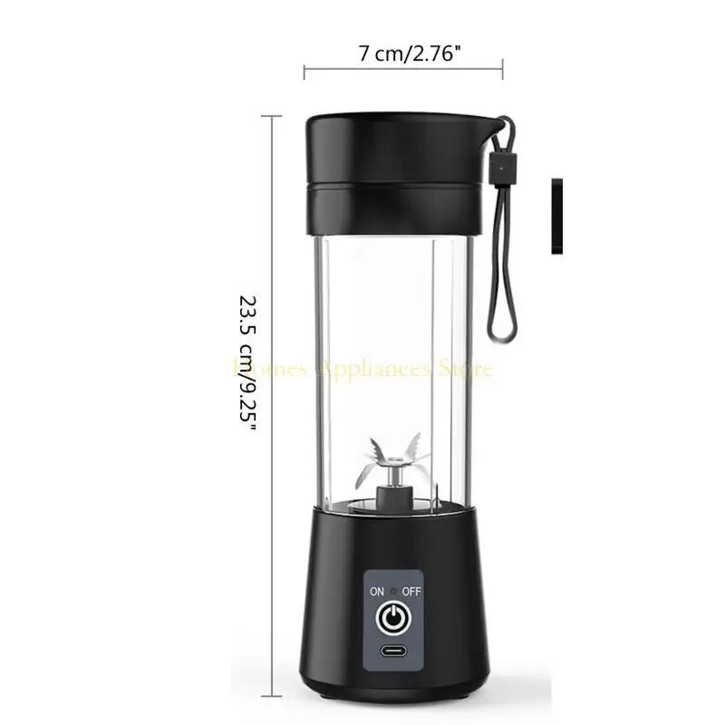 D0AB Portable Home Mini Wireless Press Cup Fruit Juicer Cup Popular Electric USB Travel Travel High