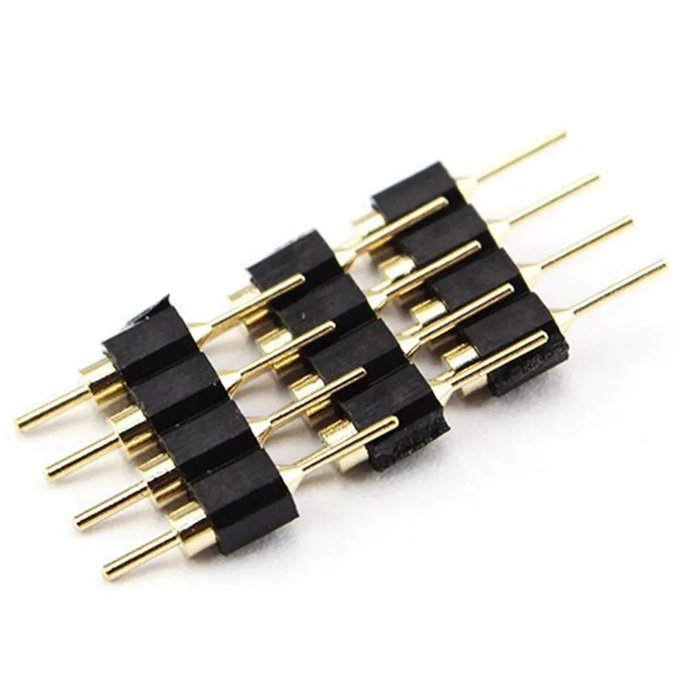 50 pcs Connector Halloween Christmas New Year Led Solderless Connector Connector Kit Led Strip Connectors Pin Connectors
