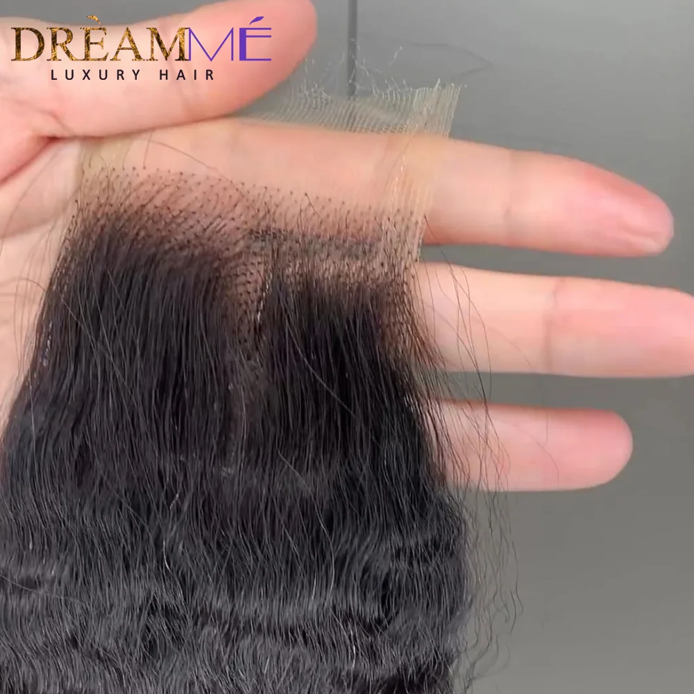 2x6 Kim K Kinky Straight Human Hair HD Lace Closure Only Melt Skins 2x6 Skinlike HD Lace Closure Brazilian Pre Plucked Hairline