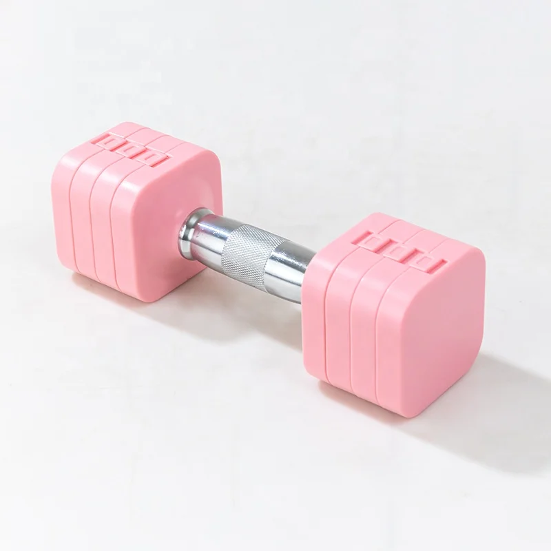 ABS Detachable 1-5KG Adjustable Weight Dumbbell Set For Women Fitness Gym