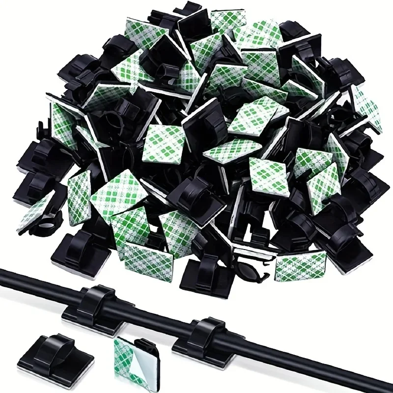 Self-adhesive Outdoor Cord Clips, Lamp Clips, Decorative Cord Organizers, Cord Clips for Fairy Lights and Cars、Cable Tie Rack