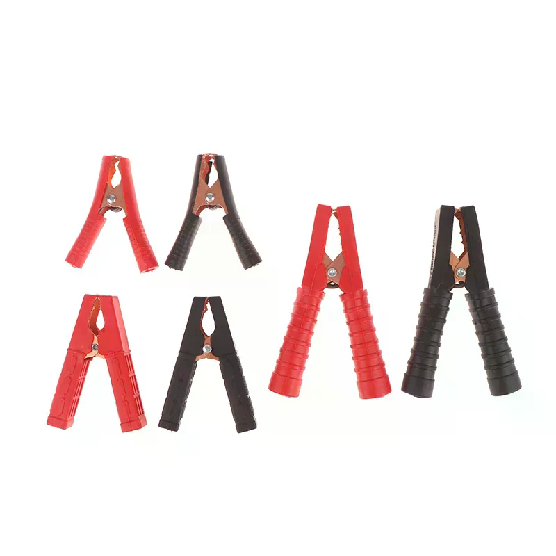 1 Pair Plastic Handle Test Alligator Clip For Electric Project 100-300A Electrical Crocodile Alligator Battery Insulated Clip