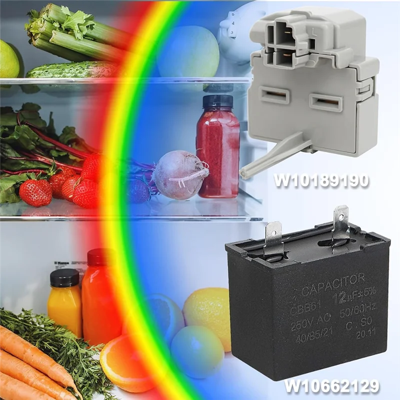 TCF-For Whirlpool Kenmore Electrolux Refrigerator Freezer Start Device Combination 2319792 W10197428 W10662129