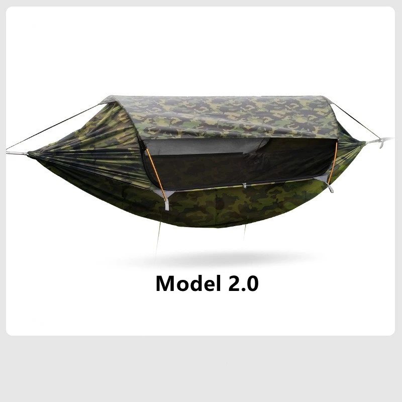 

2024 Traveler hammock Outdoor anti roll and anti mosquito hammock Double person sunshade camping hammock with mosquito net