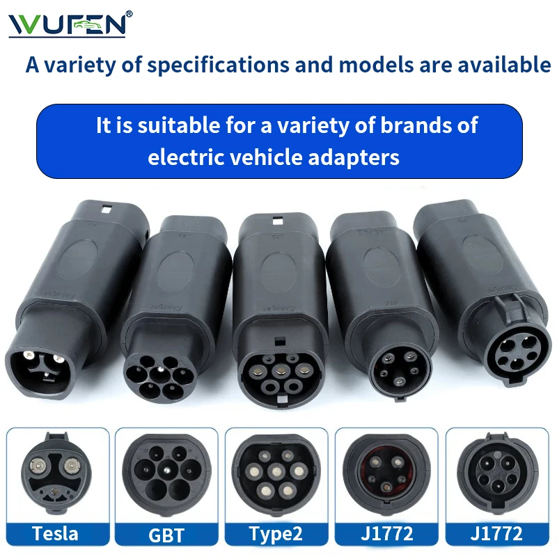 WUFEN chargement de véhicule électrique Type2 vers GBT connecteur Type2 à Type1 EV adaptateur Type1 à GBT EVSE chargeur Type1 à Type2 pour EV