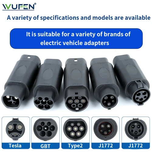 Imagen 2 del producto WUFEN-conector Type2 a GBT para carga de vehículo eléctrico, adaptador EV Type2 a Type1 a GBT EVSE, cargador Type1 a Type2 para EV