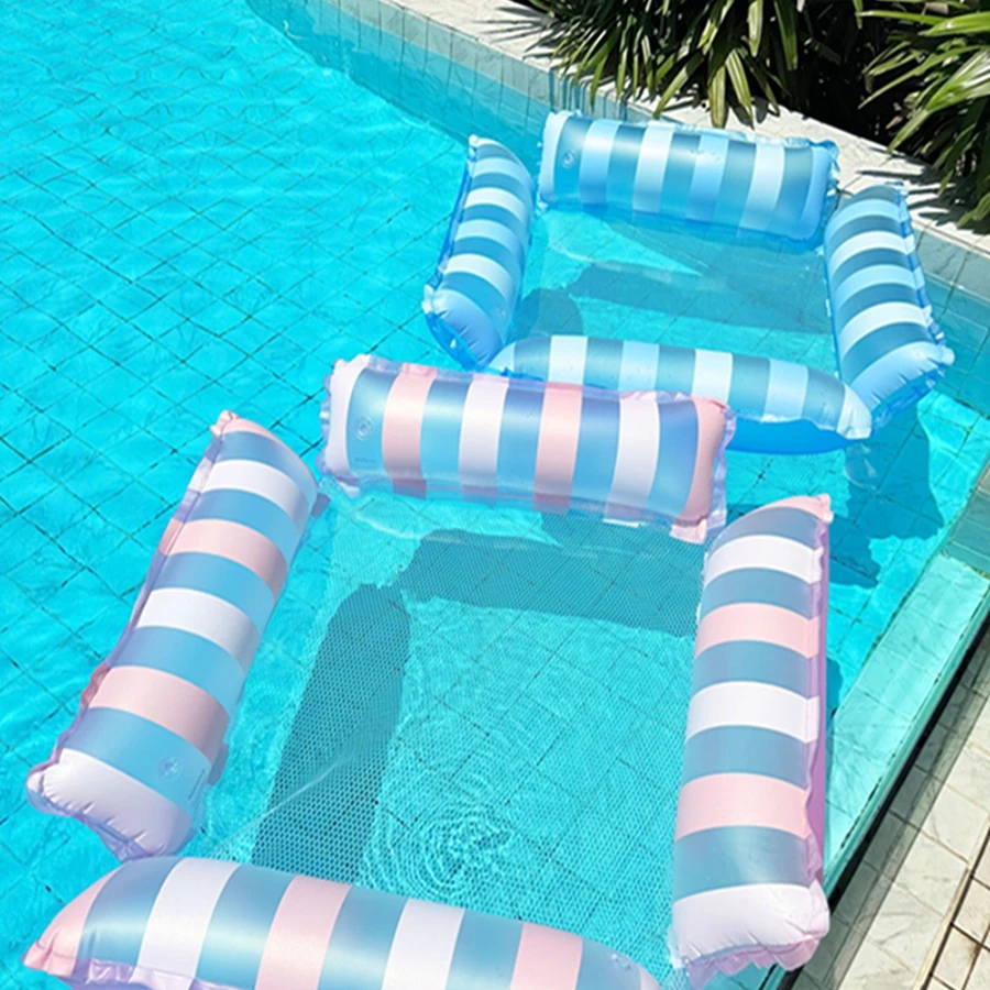Inflatable Pool Floats Adult, Lollipop Color 4-in-1 Multi-Purpose Pool Float Rafts Water Hammock,Floaties Swimming Pool Lake Bea