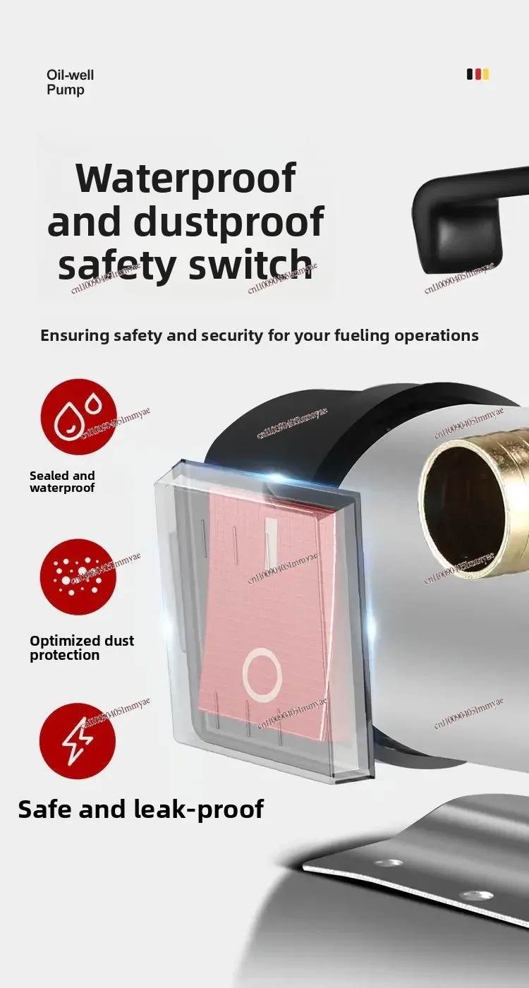 Good Electric Oil Pump, Forward and Reverse Rotation Oil Pump, 12V24V220V Automatic Start Stop Refueling Machine, Pure Copper Mo