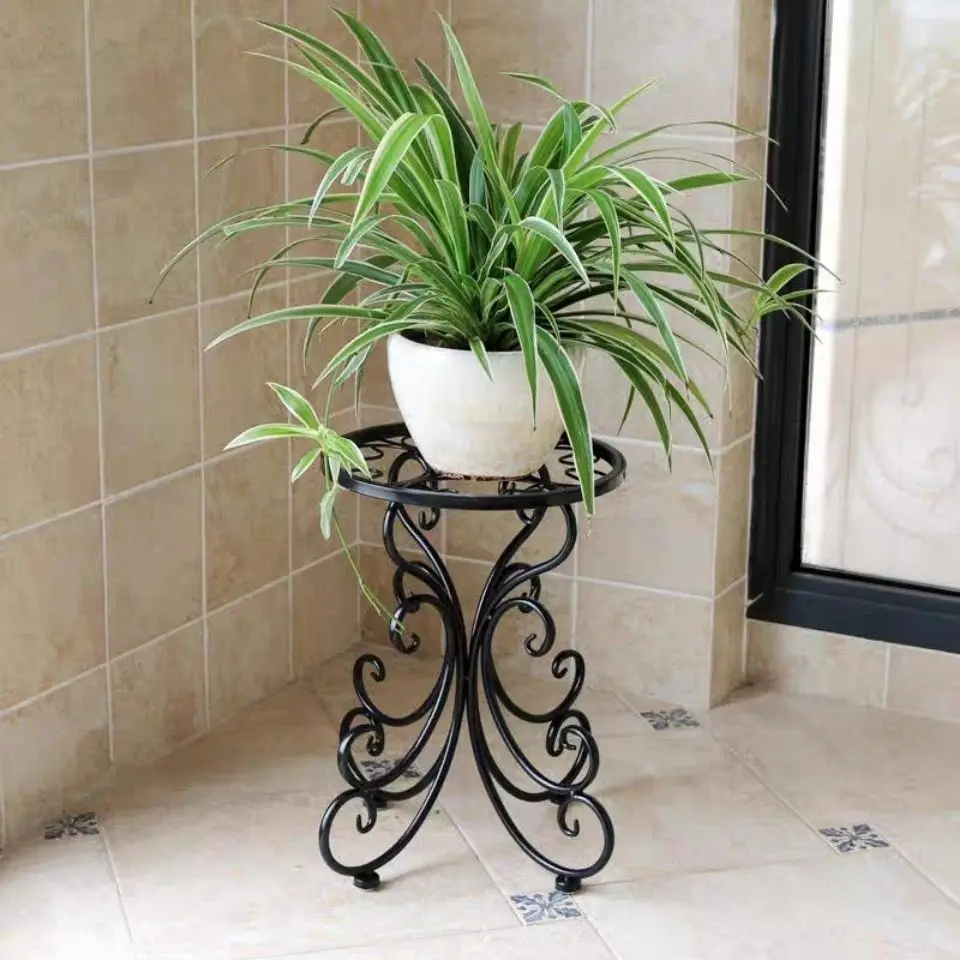 Metal Plant Stand Indoor Outdoor Plant Corner Shelf Flower Pot Plant Holder Planters Display Rack Home Garden Decoration