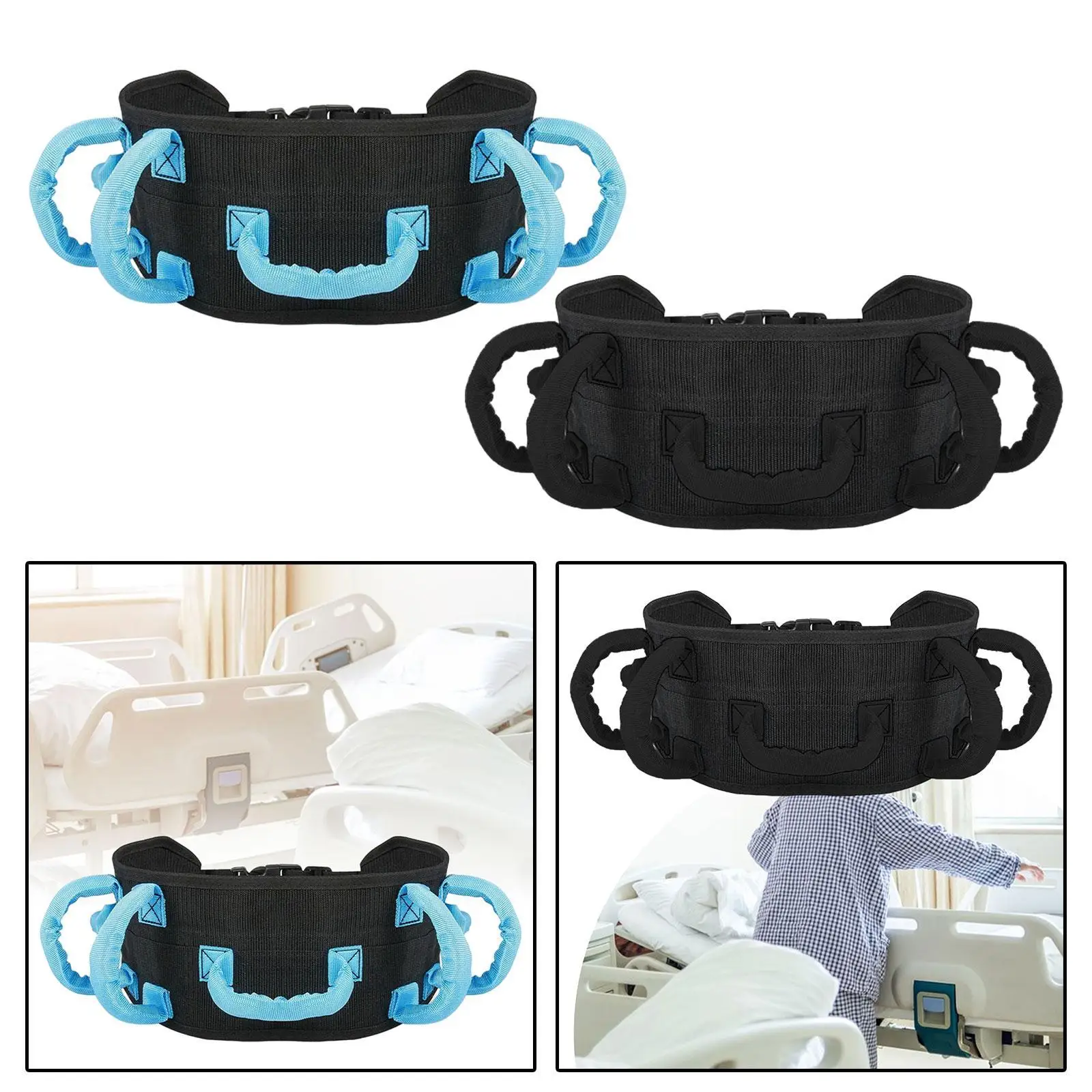 Transfer Gait Belt with Long Strap Easy Transfer Assist Quick Release Buckle Durable Stitching for Patient Aid
