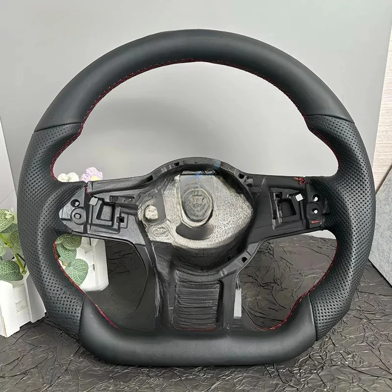 

Руль из натуральной кожи для VW Golf 7 MK7 GTI Rline GTE, оригинальные автозапчасти