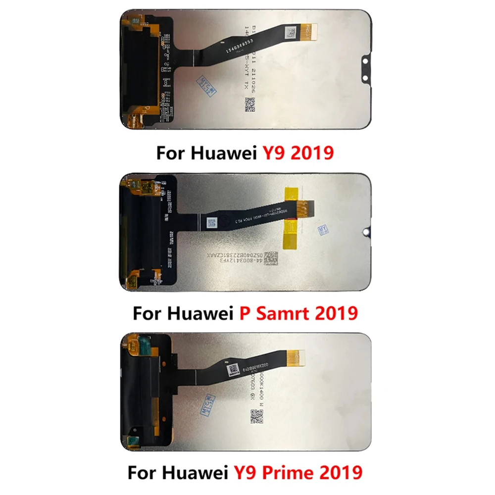 NEW Tested For Huawei Y9 Prime 2019 Y6P Y6 Y7 2018 Y70 Y9S LCD Display Touch Screen Digitizer Assembly Repair Part (No Frame)