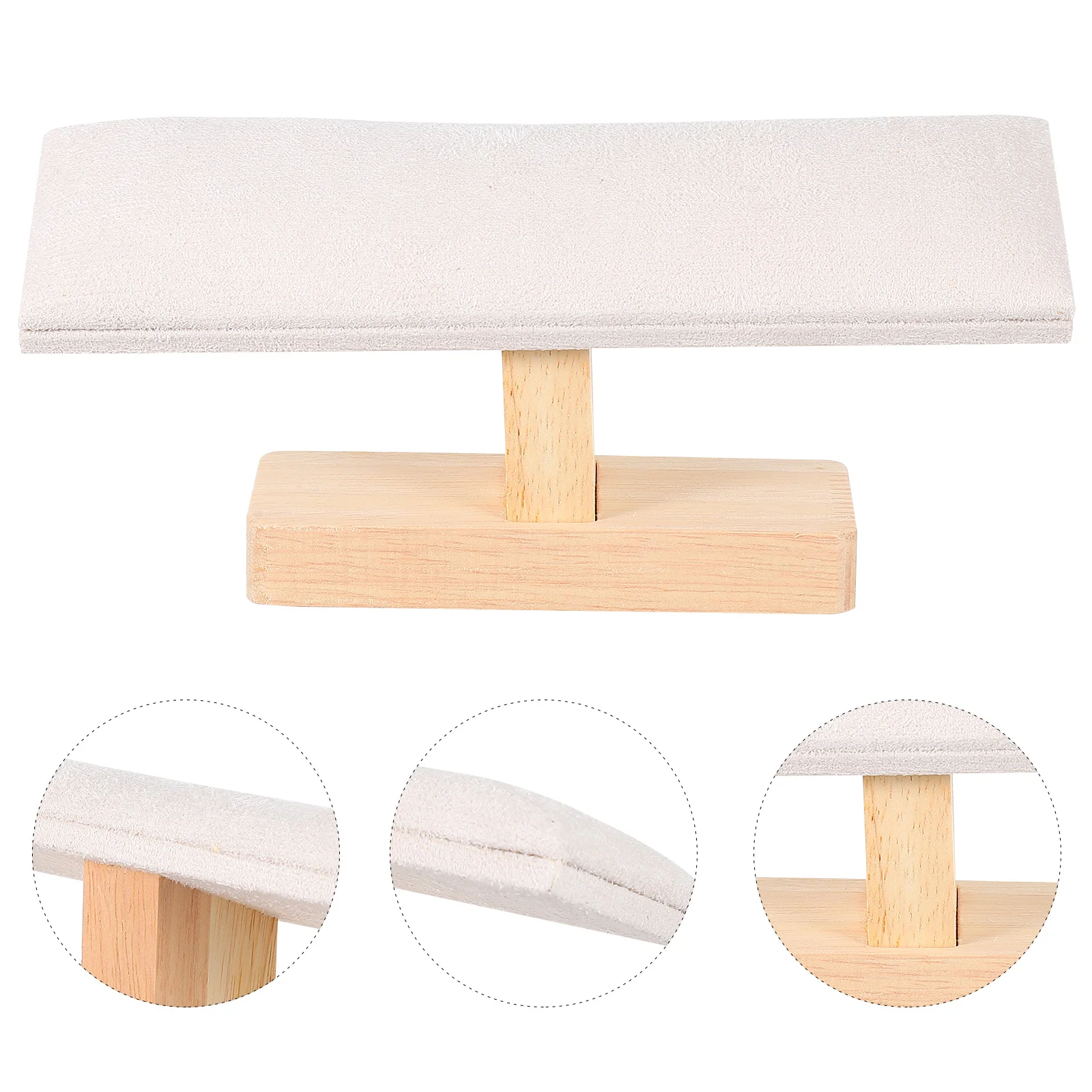 1Pcs Wooden Jewelry Display Stand Modern Watch Holder Flannel Lining Watch Storage Organizer Bracelet Rack Jewelry Holder
