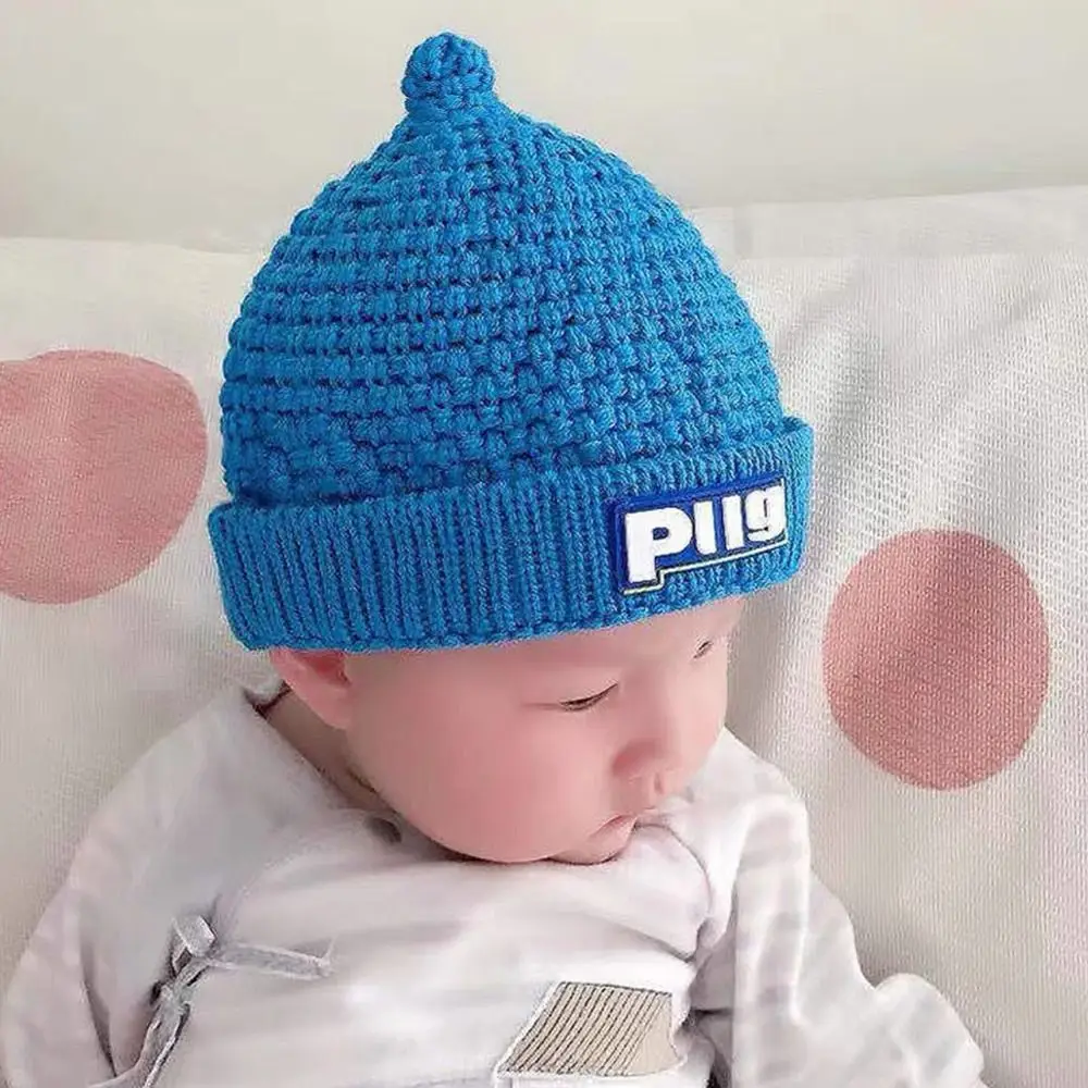 Soft Boys Girls Ear Cap Warm Knitted Children Hat Kids Pacifier Cap Baby Hat Autumn Winter Hats