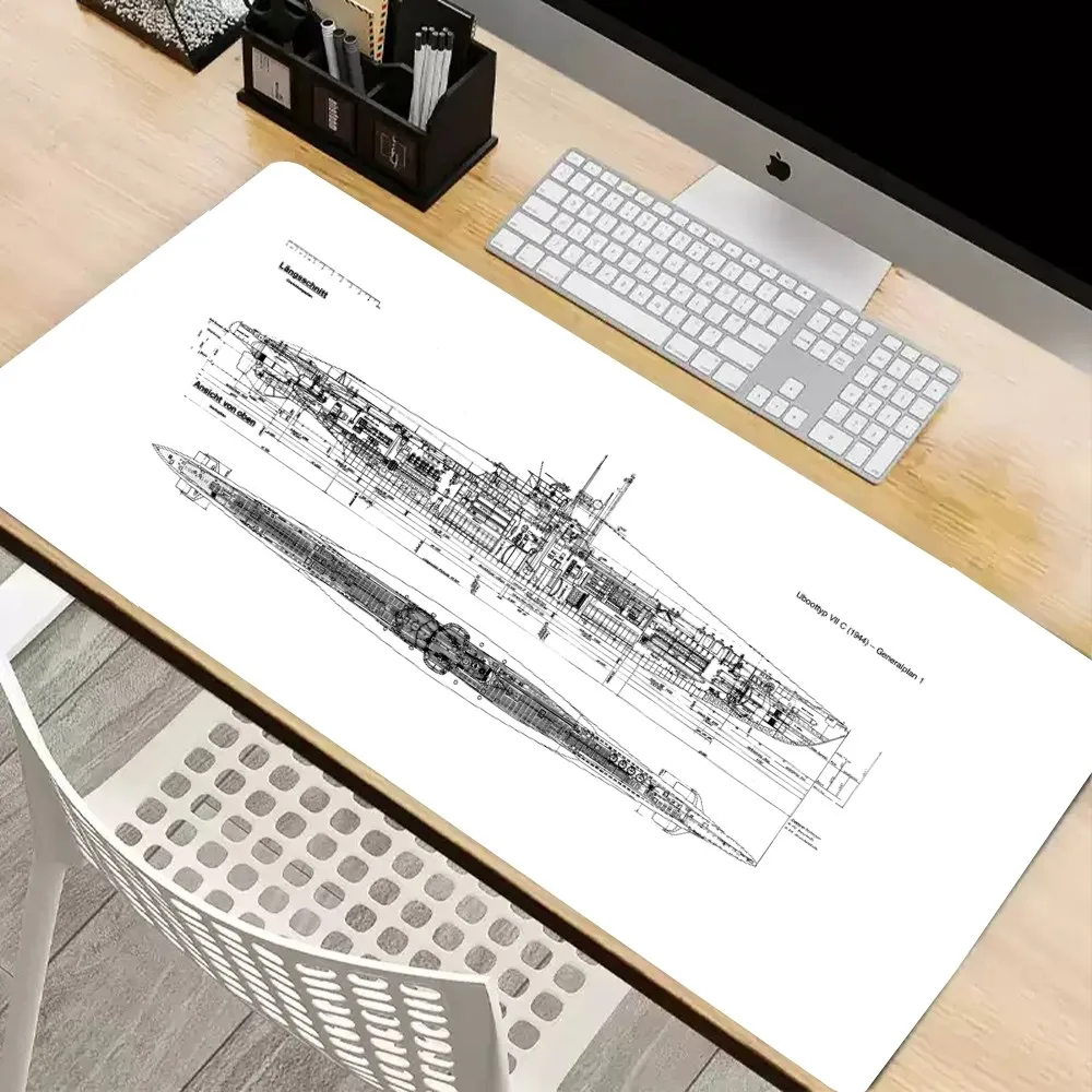 Mechanical Drawings Mousepad Mouse Pad Laptop Gaming Accessories Mousepad Large Desk Mat Computer Gamer Keyboard Rug Carpet