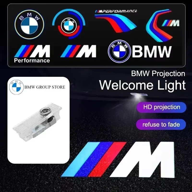 2/4Pcs Car Door LED HD Welcome Door Light For BMW F15 E90 E91 E52 E89 E92 E93 E60 E70 F10 F07 E63 E64 F12 F13 G30 M3 Accessories