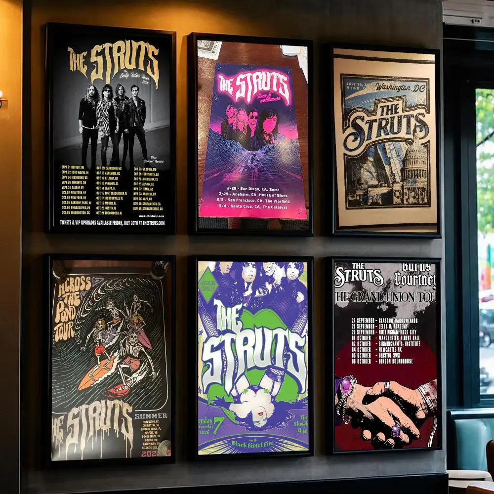 band T-The Struts-S Poster Minimalist Wall Sticker for Cafe Office Bar Home Decor and Gift
