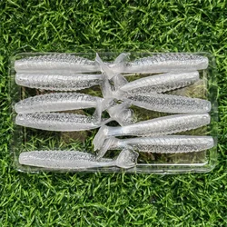 10pcs 65mm 3g 55mm 2g Soft Plastic Fishing Lures Paddle-Tail Silicone Artificial Baits Pesca Wobbler Pike Perch Trout Bass Lure