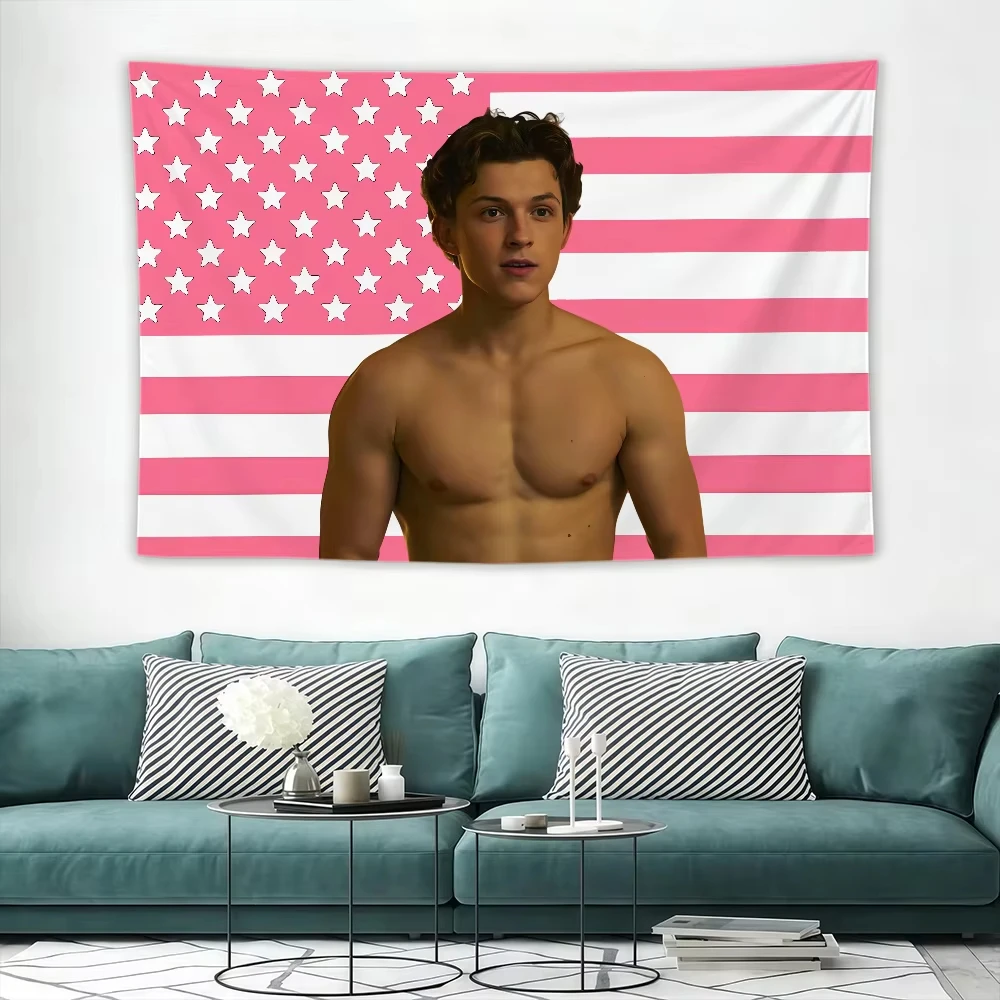 Actor T-Tom H-Holland-d flag Party Club New Outdoor Interior Wall Decoration Banner Fans Gift Print Decor Tapestry
