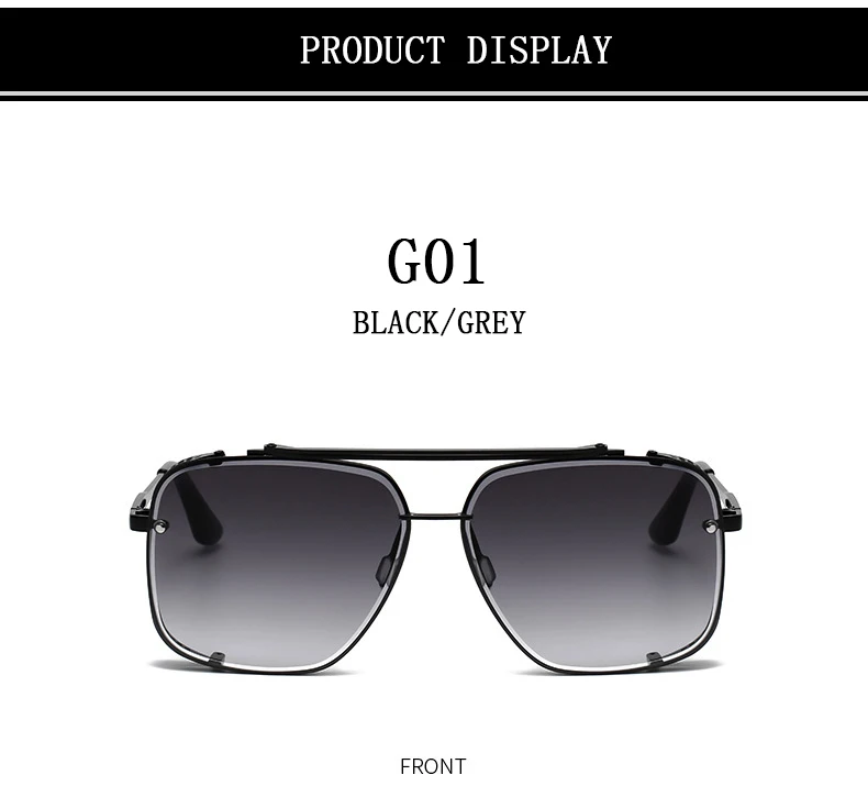 Punk Sonnenbrille Für Männer Übergroße Steampunk Sonnenbrille Frauen Trendy Platz Mode Gläser Gafas De Sol Hombre Zonnebril Heren – Detail 7