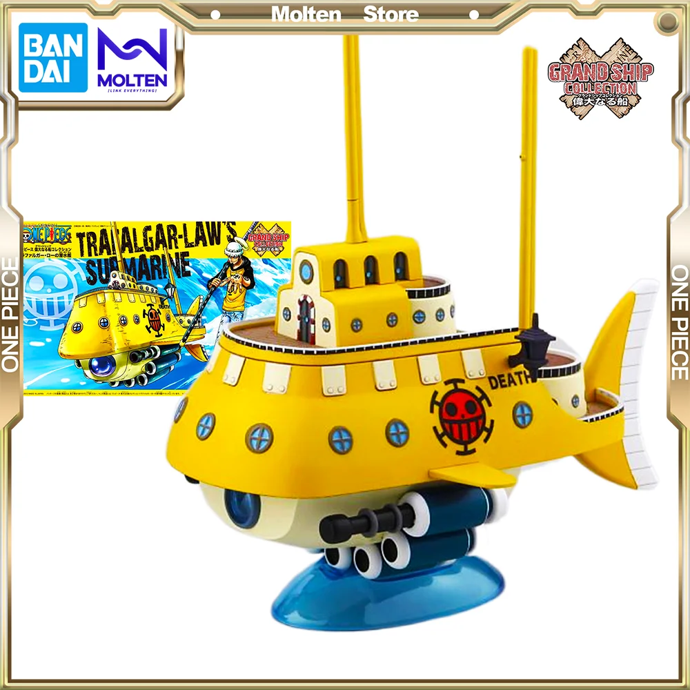 

Bandai Original One Piece Grand Ship Collection Trafalgar Law's Submarine Anime Action Figure Ship Model Kit Assembly/Assembling