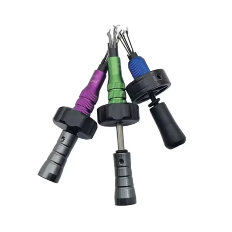 Klom Simple Cross Set 3PCS Colorful Door Lock Unlocking Lock Pick Set Locksmith Tools