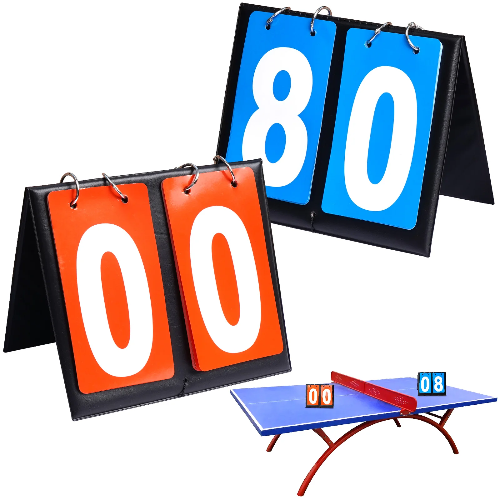 Scoreboard Simple Leather Score Counter Two-Digit Flip Scoreboard Debate Competition Score Display, Referee-Specific