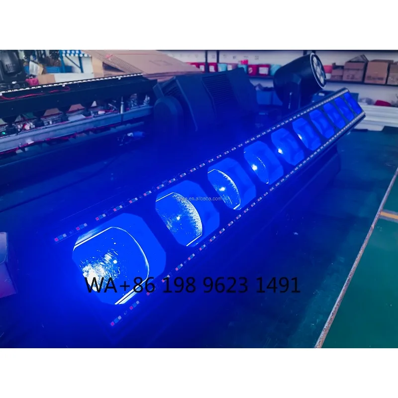 10x60W RGBW Pixel LED Beam Moving Bar Zoom DMX Stage Strobe Light for DJ Disco Concert Wedding Club Event