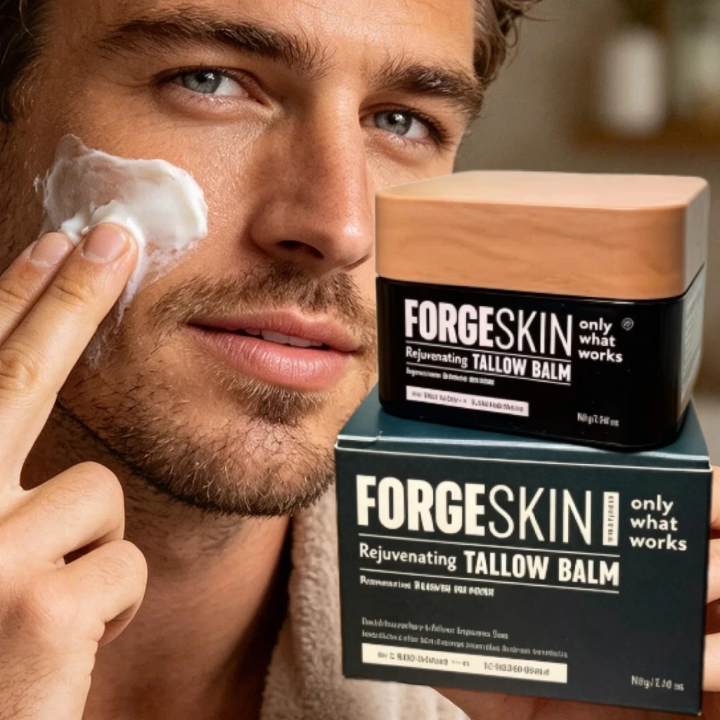 Male FORGESKIN Rejuvenating TALLOW BALM Deep Nourish Beef Tallow Face Moisturizer Soothing Dry Skin After Shaving Brand Cream