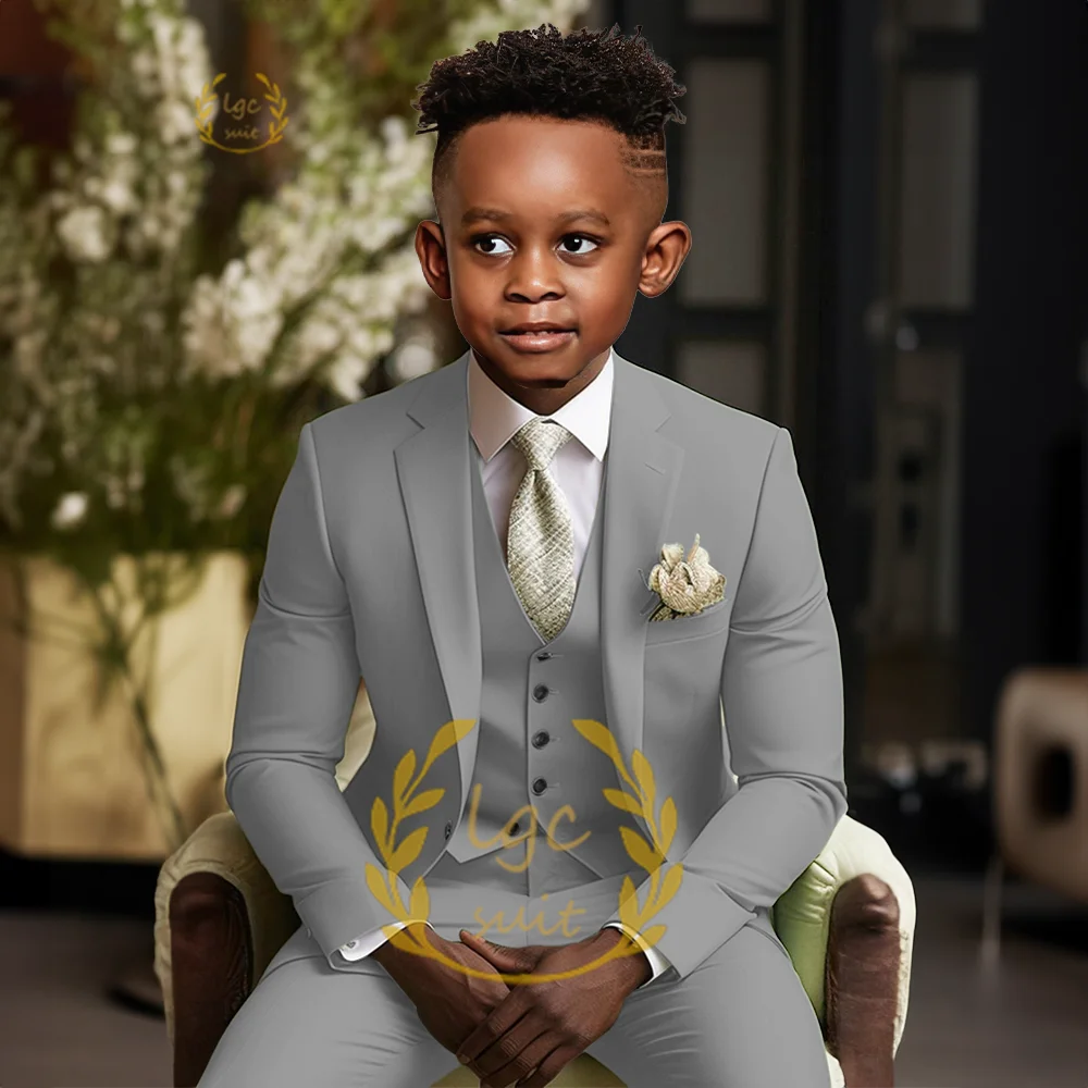 Boys single button suit 2 piece suit for children aged 3 to 16 years old for wedding party banquet formal occasion custom suit