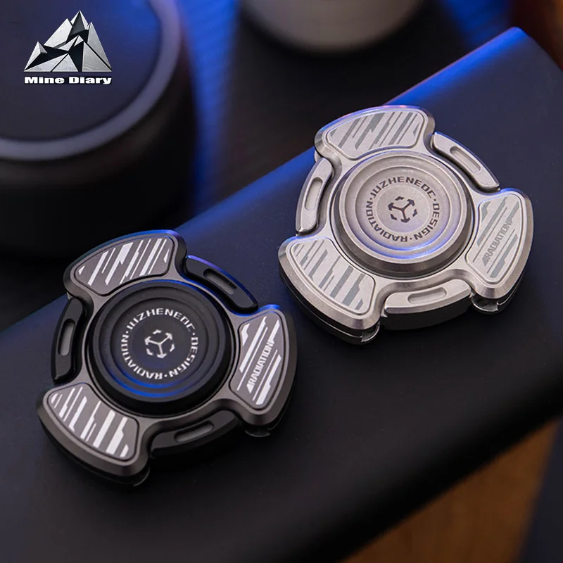 JUZHEN EDC Fidget Spinner armure de rayonnement Gyroscope du bout des doigts en métal jouet anti-Stress pour adulte jouets de Concentration d'attention tdah