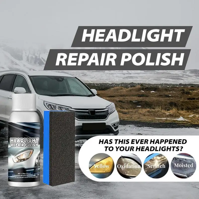 Innovative Headlight Repair Polish 50ml Car Headlight Restoration Kit Car Headlight Restoration Restore And Protect Liquid