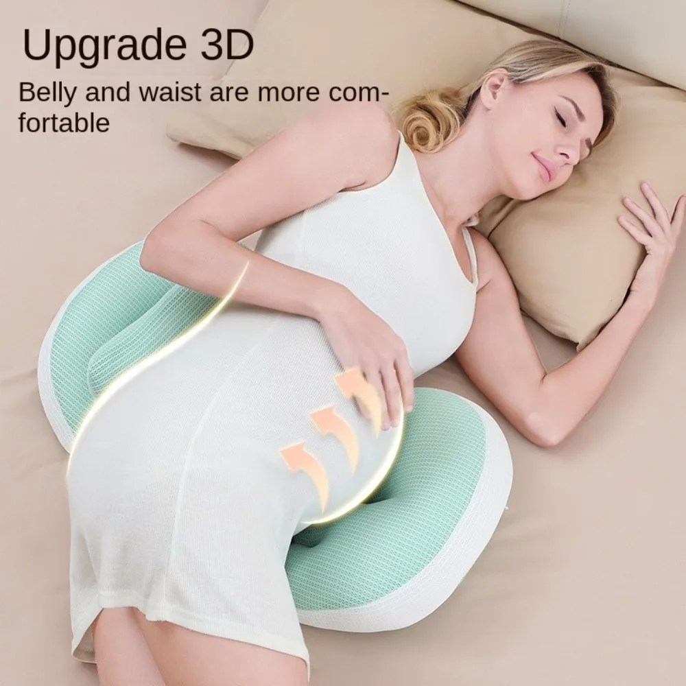Pregnant Women's Waist Pillow Soft U Shaped Maternity Pillow Abdominal Support Comfort Pregnancy Cushion Sleeping Pillow