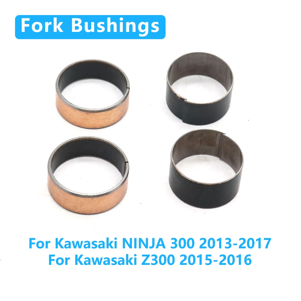 For Kawasaki NINJA 300 2013-2017 Z300 2015-2016 Motorcycle Fork Bushing External Guide Rails Up Down Front Shock Repair Parts