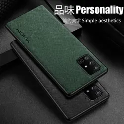 Case for Samsung Galaxy A51 A71 A31  A11 5G 4G funda Cross pattern Leather skin cover Luxury phone case coque capa