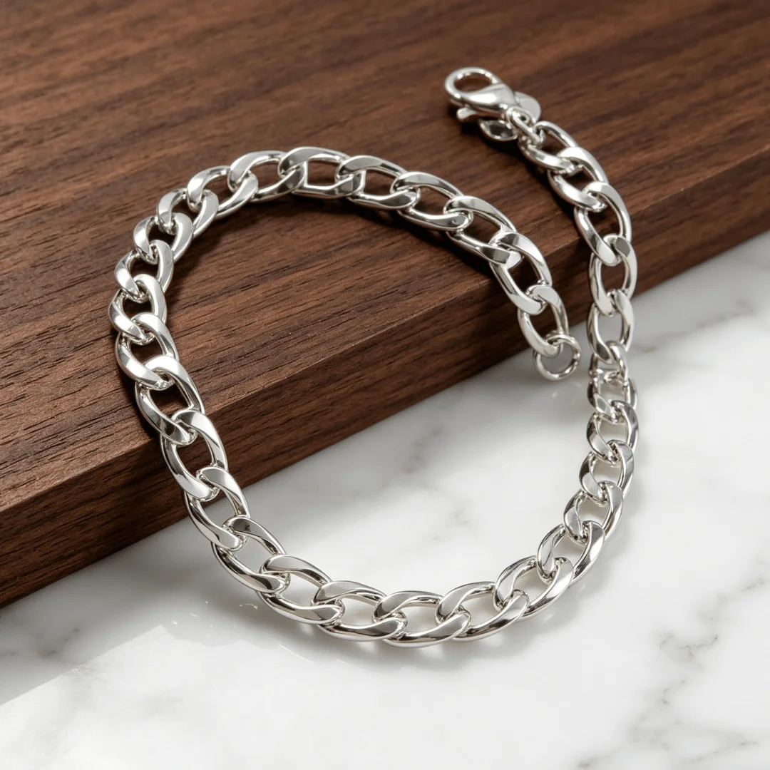 Factory price 925 sterling silver nice 6MM Cuba chain Bracelets for man woman Fashion jewelry Wedding party gifts