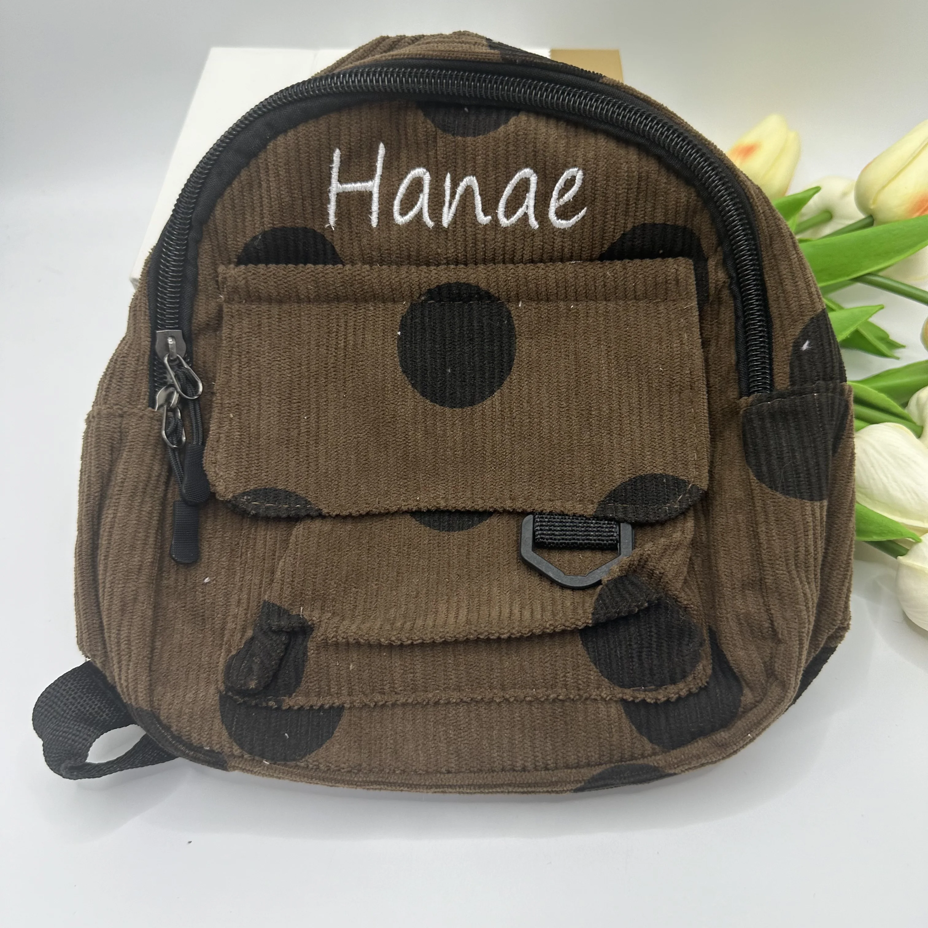 Mini sac à dos personnalisé avec nom brodé, sac à collation, sac à bonbons, sac de loisirs, cadeau de voyage