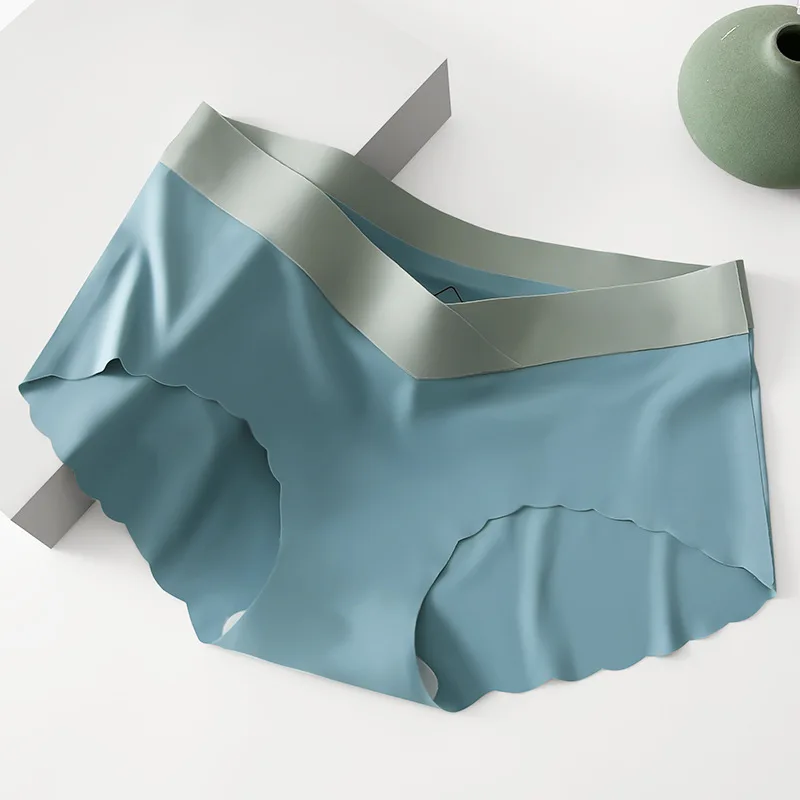 

Felinus Seamless Panties Ice Silk Female Comfort Underwear Women Low-Waist Briefs Large Size Maternity Panty Sexy Lingerie