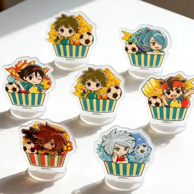 Game Anime Inazuma Eleven 10cm Collection Desktop Ornament Cosplay Acrylic Figure Stand Keychain Decorations Accessories