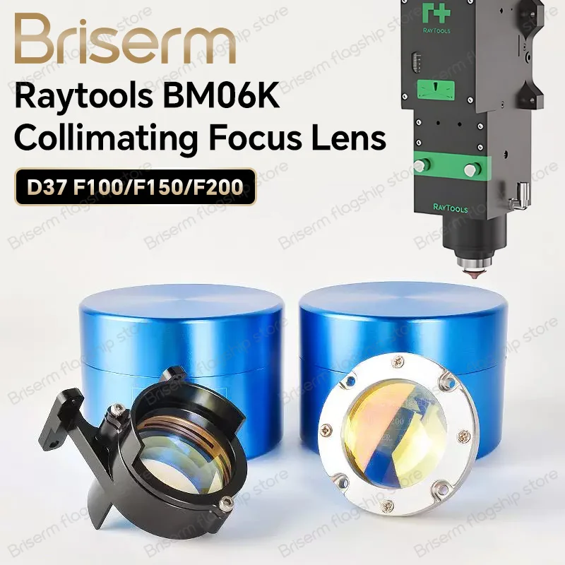 Raytools BM06K Laser Focus Collimating Lens with Holder D37 F100/F150/F200 Focusing Lens for Raytools BM06K Laser Head