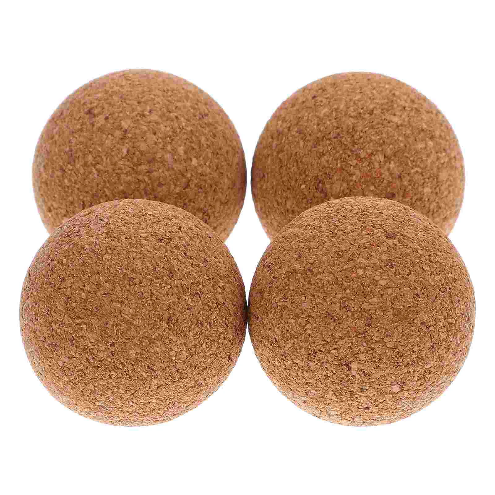 

4 Pcs Table Soccer Foosball Supply Replaceable Portable Wood Balls Wooden Replacement Small Cork