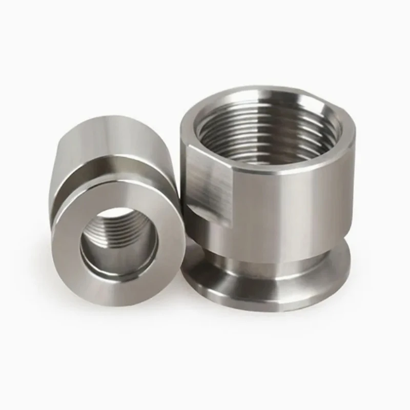 Made Precision  Milling Turning Machining  Parts Stainless steel single-headed internal threaded special-shaped connector