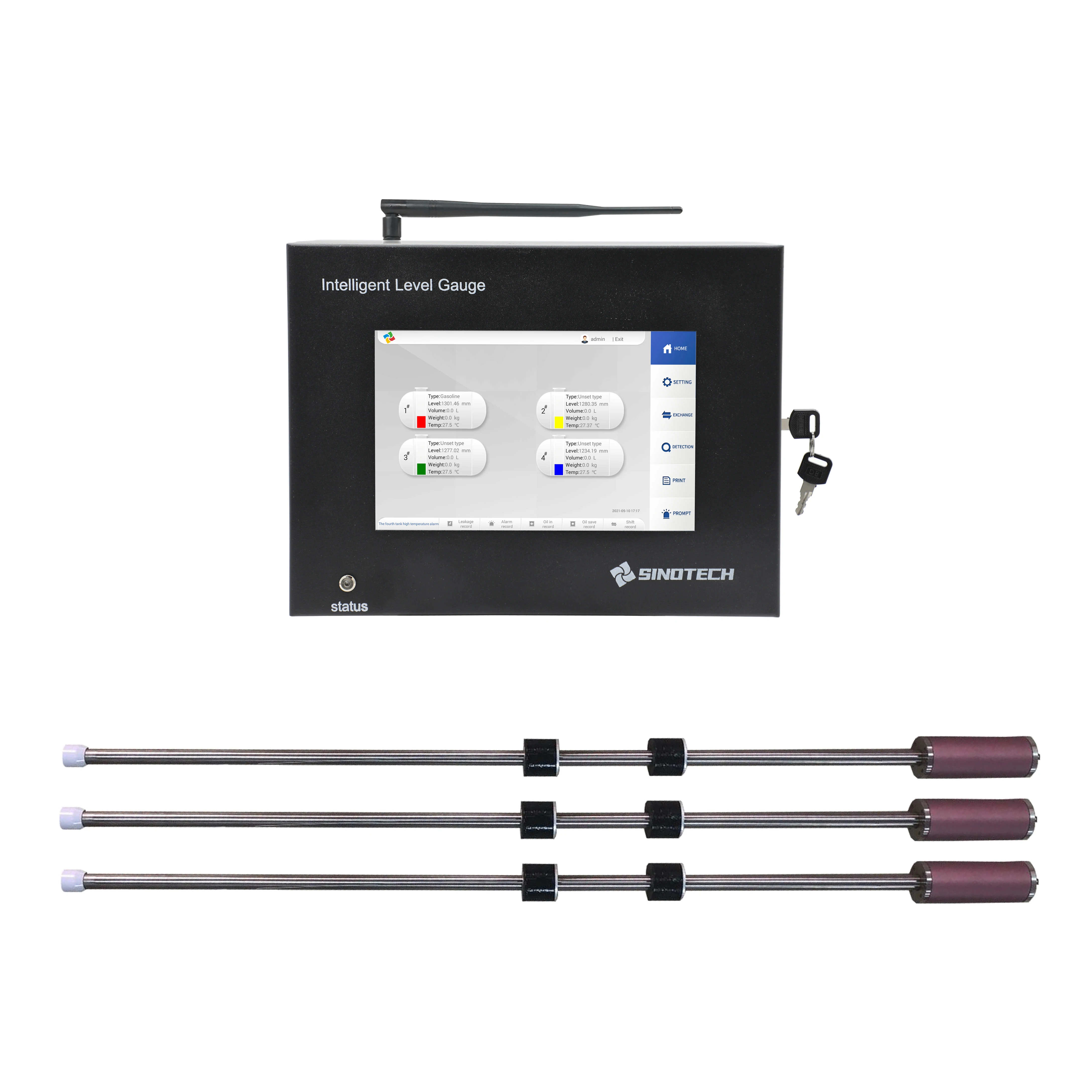 

automatic oil tank liquid level measurement and monitoring console