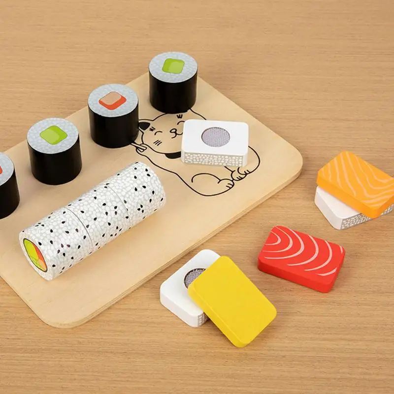 Ensemble de cuisine jouet cuisine créative cuisine jouer nourriture faux Sushi faisant à la main jeu imaginatif pour enfant fille garçon salle de classe